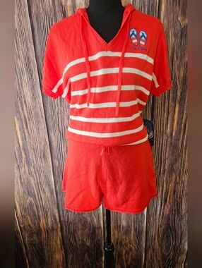 New Life Is Good Knit Sweater Set Top, Shorts Size XL